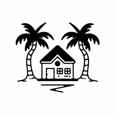 House line art illustration graphic